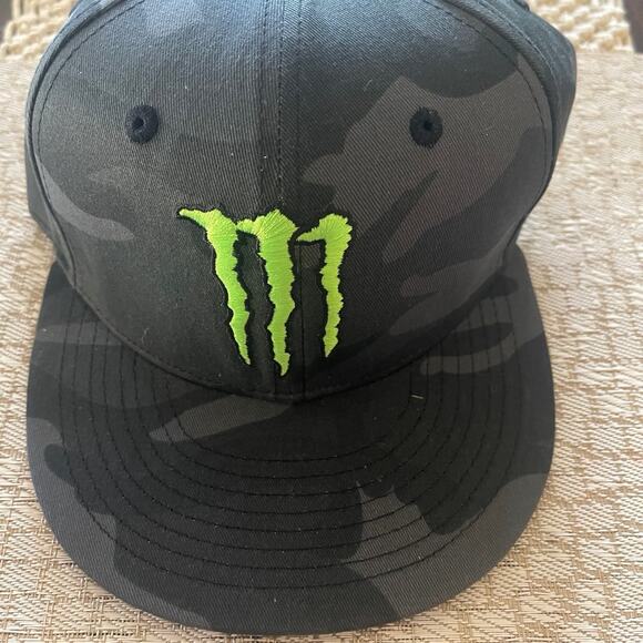 Monster Energy gray camo cap  NEW - Picture 1 of 5